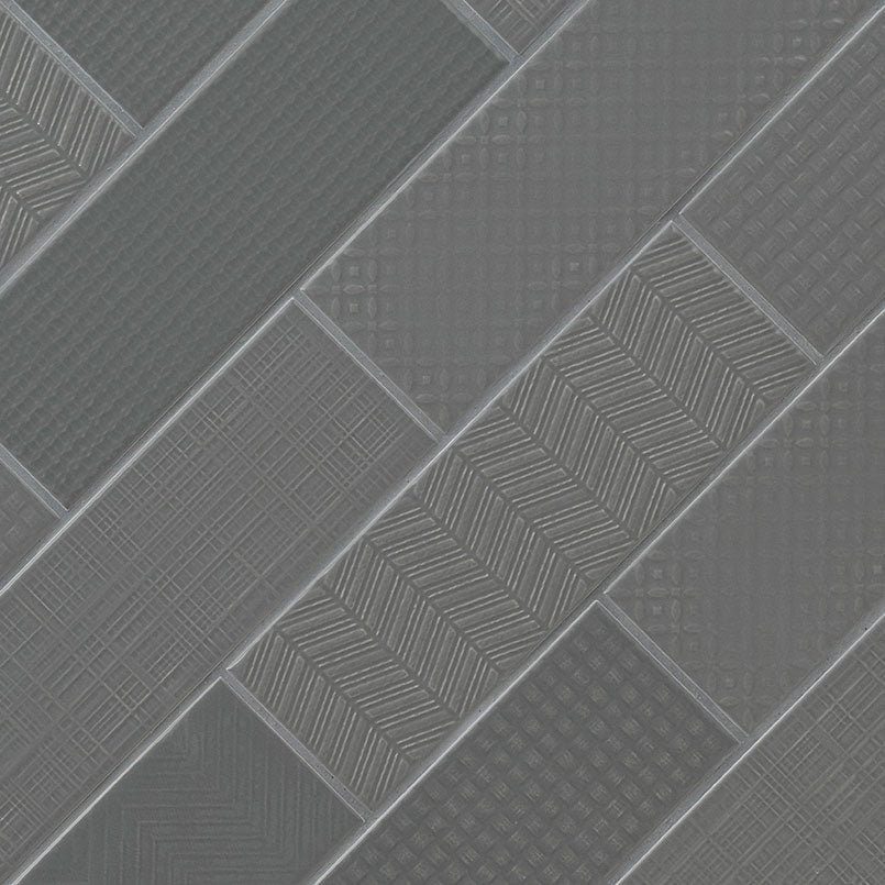 Urbano Graphite 3d Mix Tile