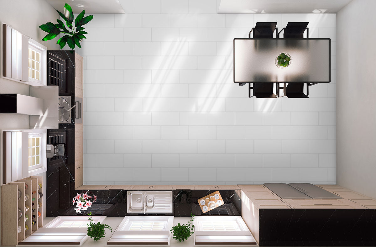 Domino White Porcelain Tile