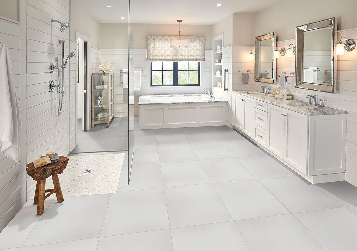 Domino White Porcelain Tile