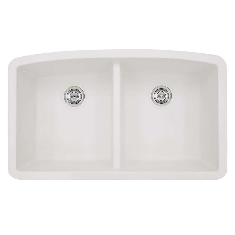 QUARTZ WHITE DOUBLE BOWL 50/50-3219 Kitchen Sinks - Shop at Home Craft Studio | Call