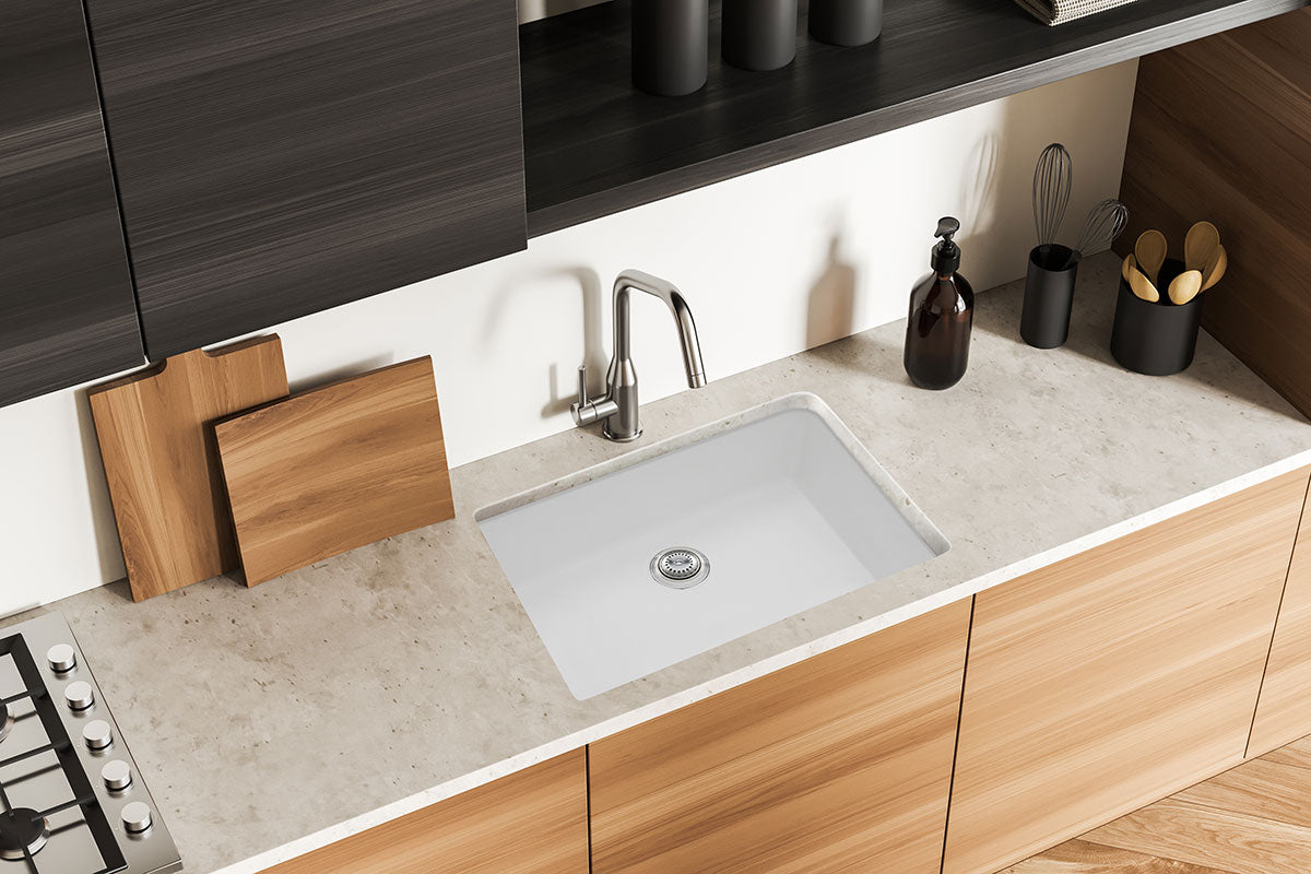 White Quartz Single Bowl 3219