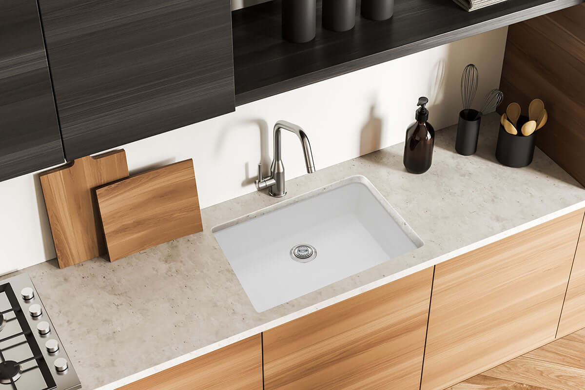 QUARTZ WHITE SINGLE BOWL 3219 Kitchen Sinks - Shop at Home Craft Studio | Call