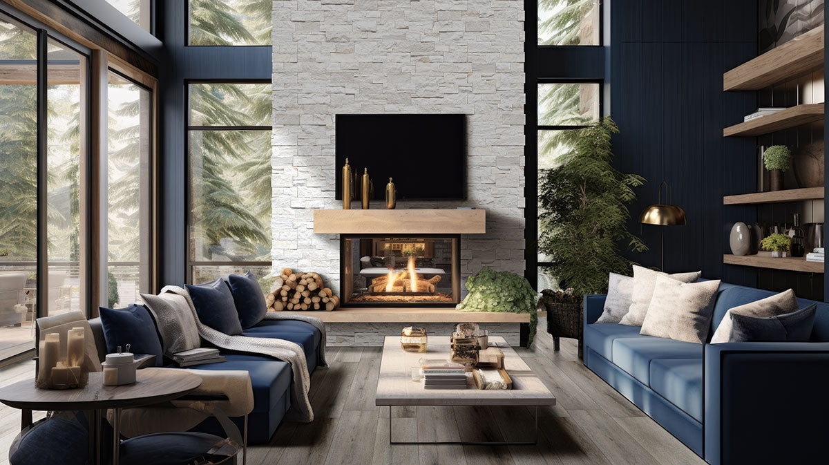 XL RockMount™ Stacked Stone Panels - Arctic White