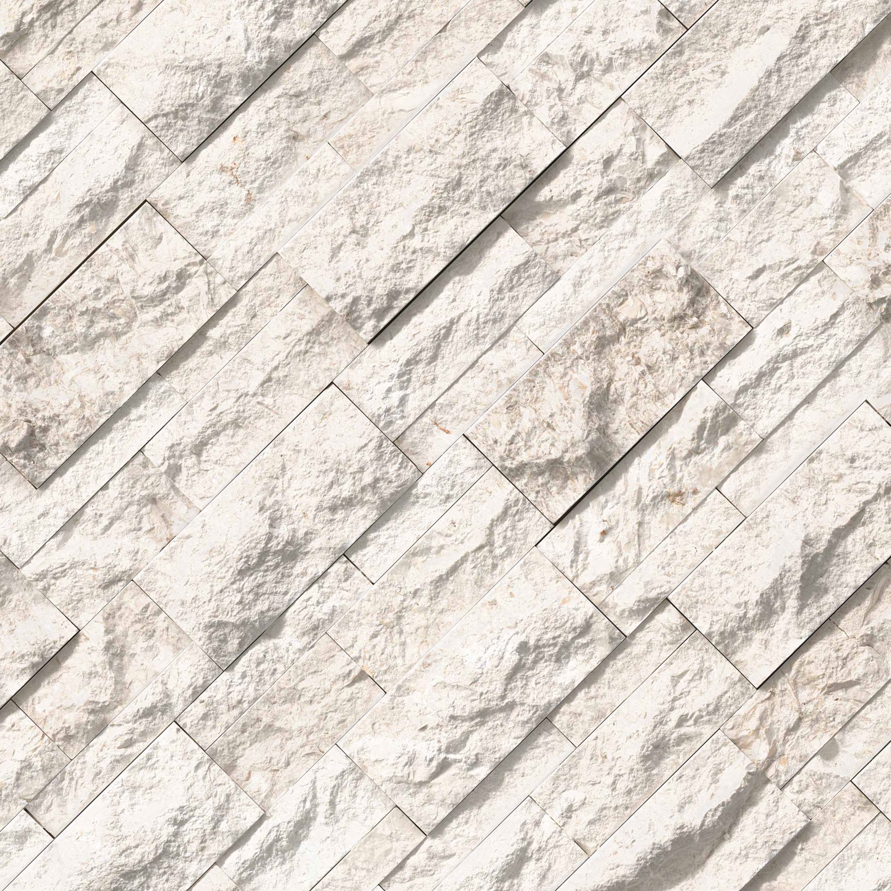 XL RockMount™ Stacked Stone Panels - Mayra White