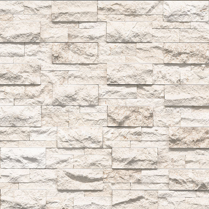 XL RockMount™ Stacked Stone Panels - Mayra White