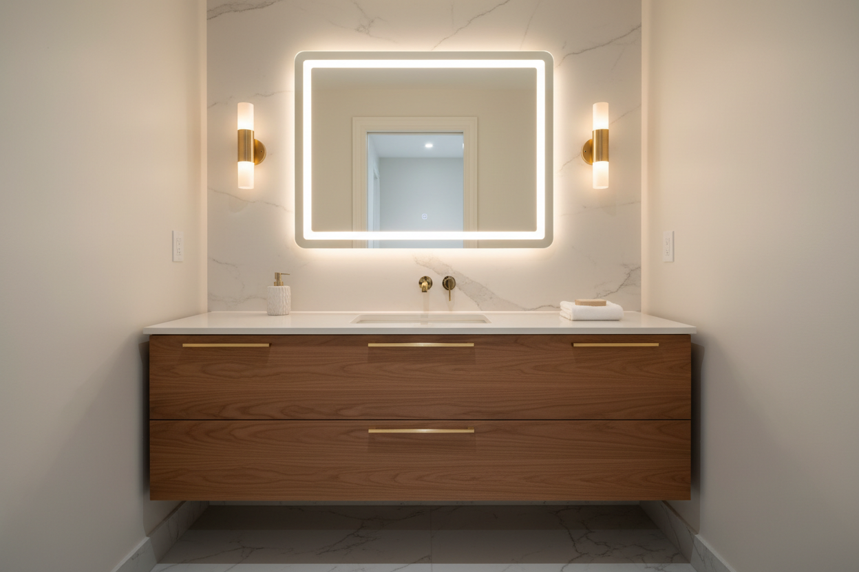 Floating Vanities, Warm Woods & Smart Mirrors: The 2026 Bathroom Vanity Playbook