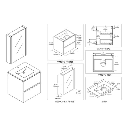 Valencia 24 Inch Vanity
