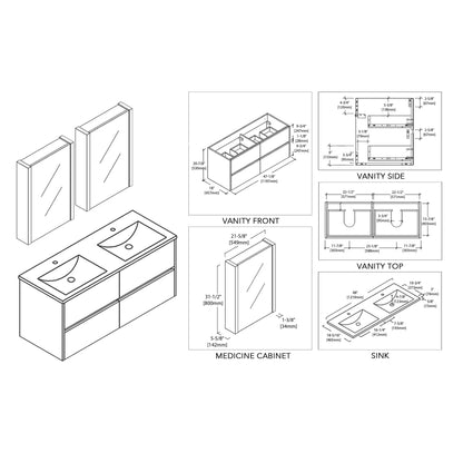 Valencia 48 Inch Double Vanity