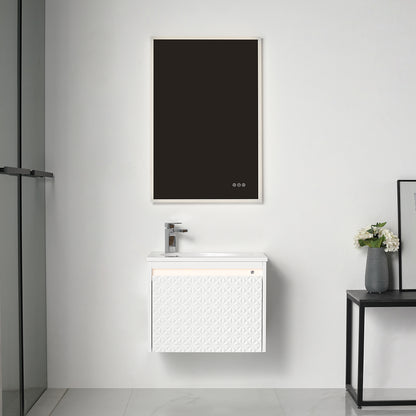 Thun 24″ Vanity With Droplet-Shaped Basin (LED Illuminated)