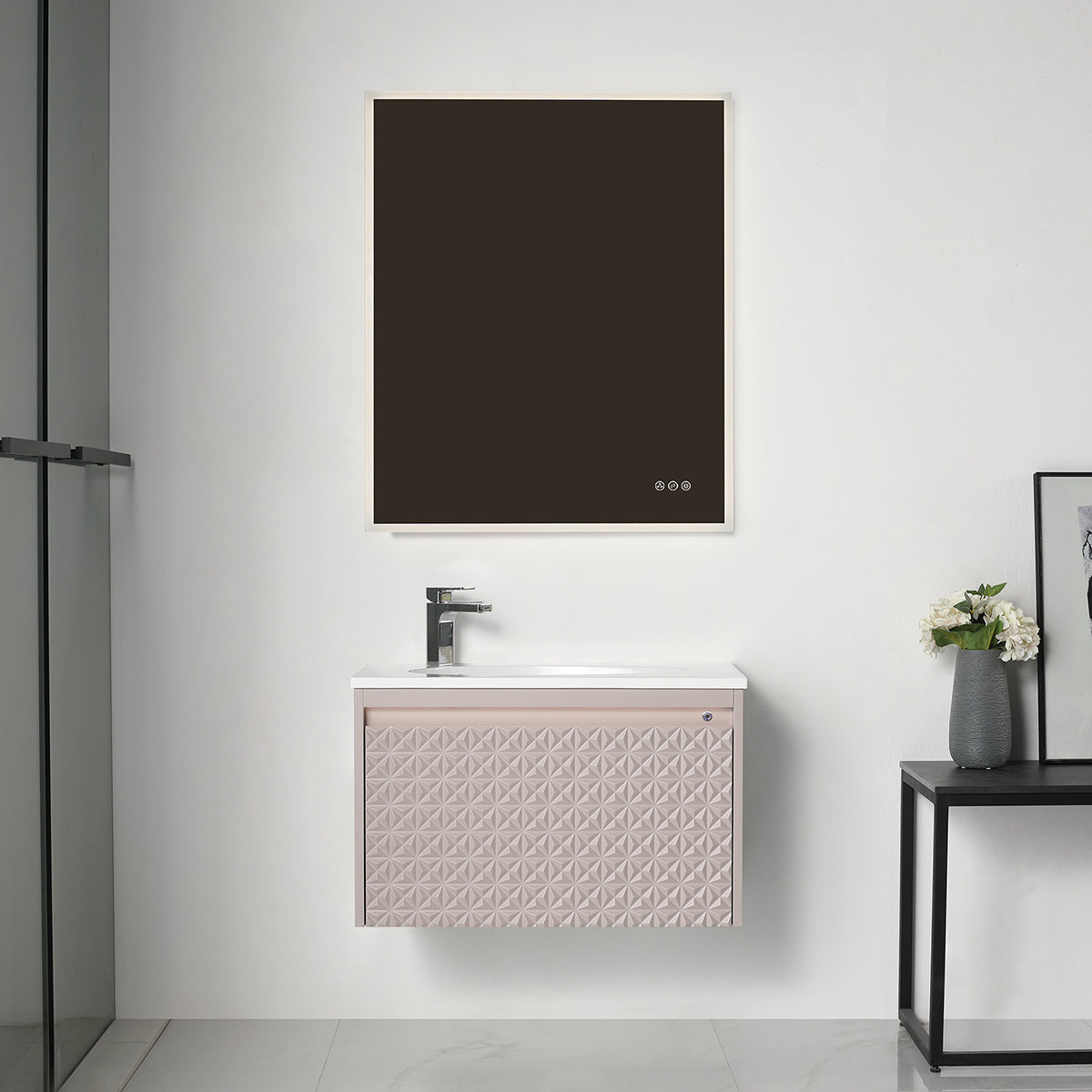 Thun 30″ Vanity With Droplet-Shaped Basin (LED Illuminated)