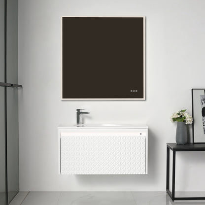 Thun 36″ Vanity With Droplet-Shaped Basin (LED Illuminated)