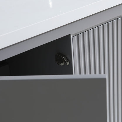 48" Craftsmanship Limited Edition Vanity & Quartz Countertop Combo  (Grey)  SKU:8339 48-GR