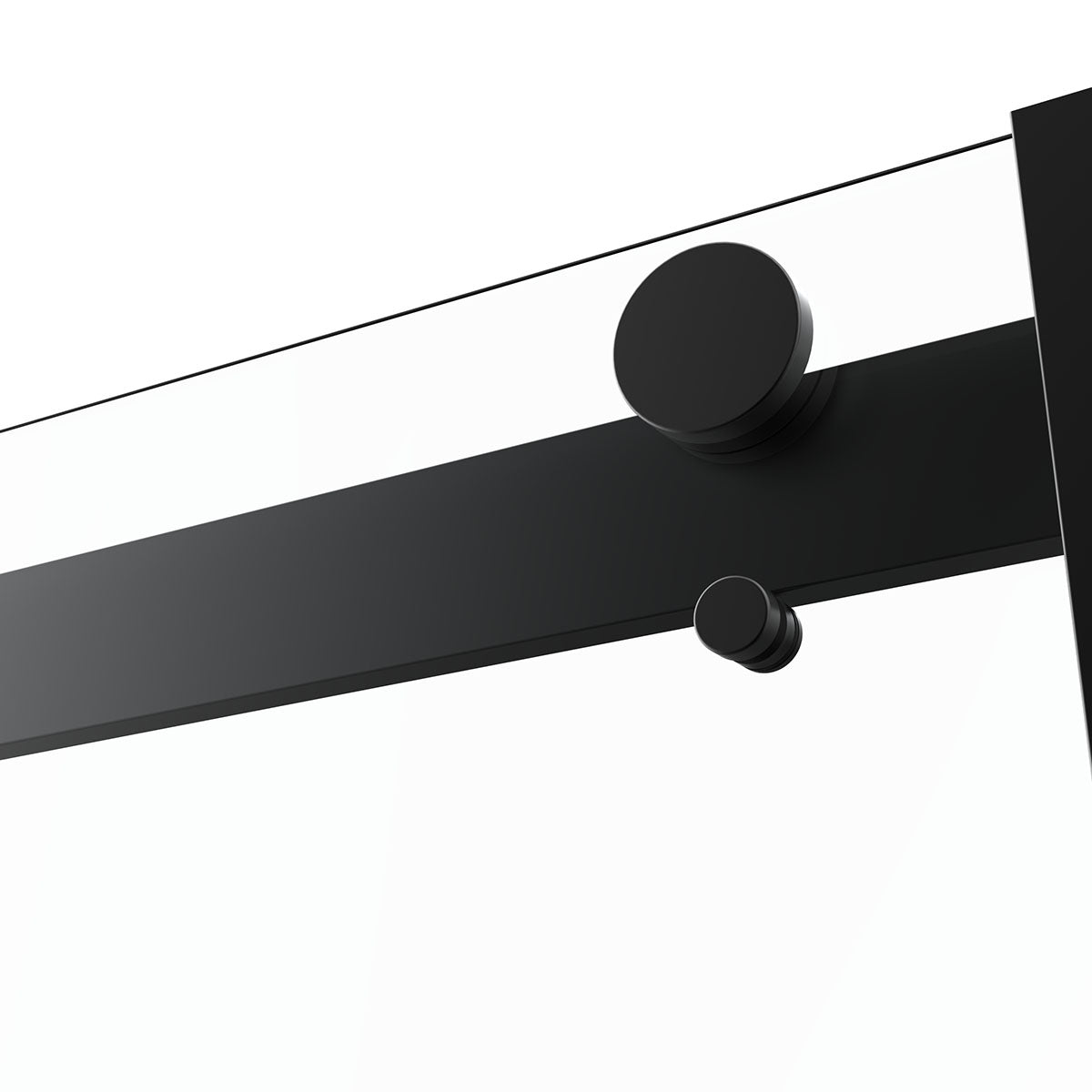 BP01 Bypass Shower Door (5/16" Thickness) (Matte Black)