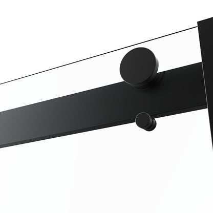 BP01 Bypass Shower Door (5/16" Thickness) (Matte Black)