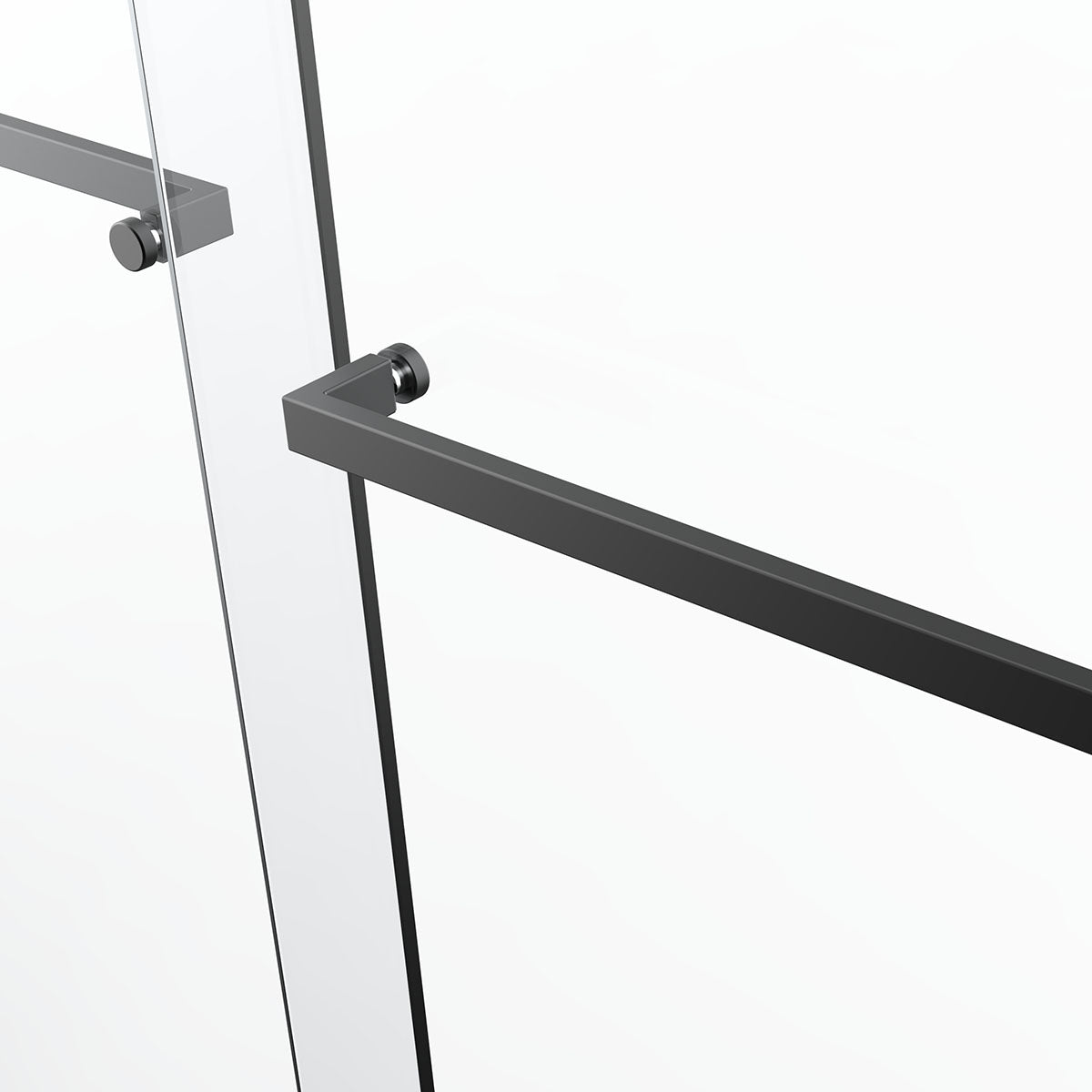 BP01 Bypass Shower Door (5/16" Thickness) (Matte Black)