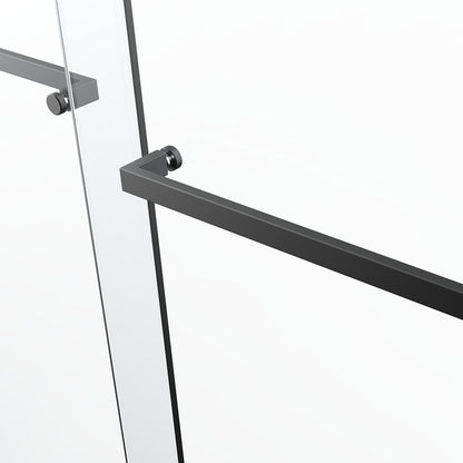 BP01 Bypass Shower Door (5/16" Thickness) (Matte Black)