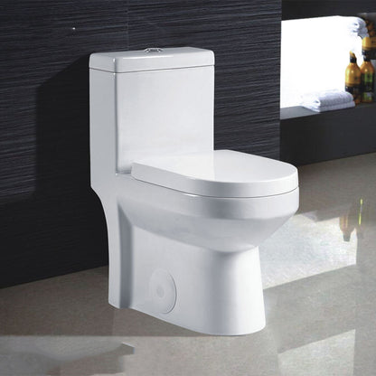  T-2133  One-Piece 25"h Dual Flush Toilet  (12" Rough)