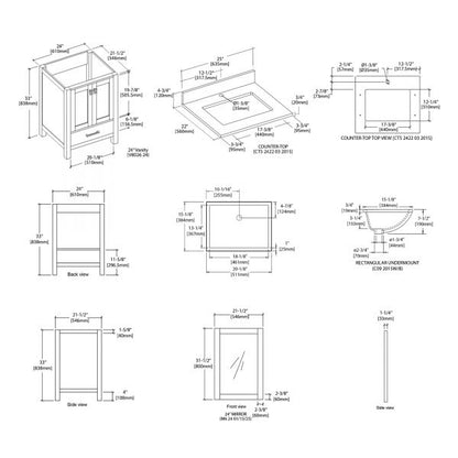 Geneva 24″ Vanity