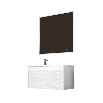 Thun 36″ Vanity With Droplet-Shaped Basin (LED Illuminated)
