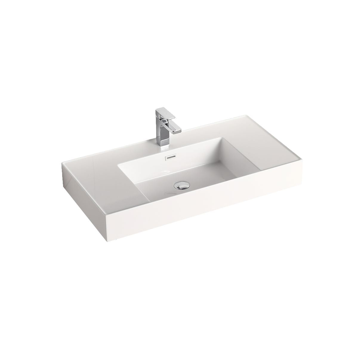 4-3/4 Thickness Acrylic Top-Mount Basin 36×18