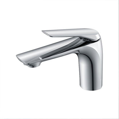 F050  Single Hole Basin Faucet with Pop Up (Chrome)