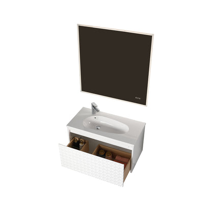 Thun 36″ Vanity With Droplet-Shaped Basin (LED Illuminated)