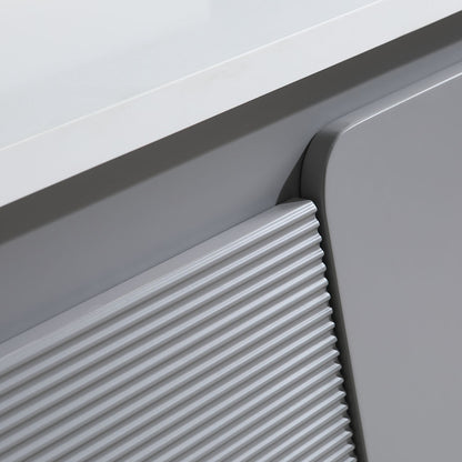 36" Craftsmanship Limited Edition Vanity & Quartz Countertop Combo   (Grey) SKU:EN8271-36GA