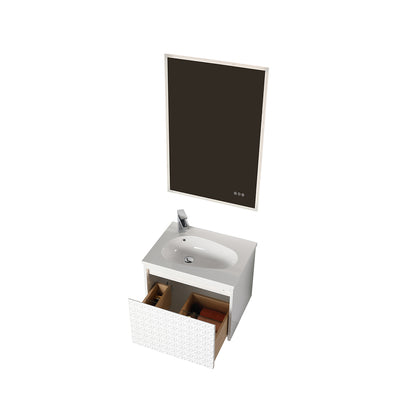 Thun 24″ Vanity With Droplet-Shaped Basin (LED Illuminated)