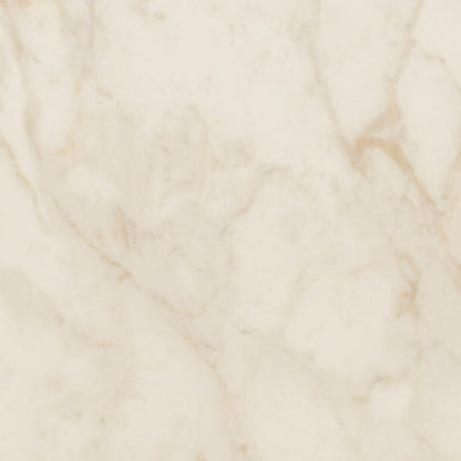 507 Marbannova: Luxurious warm white marble with subtle gold, taupe, and grey veining in a smooth silk finish.