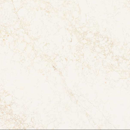 Elegant white surface featuring gilded veins and warm earthy tones, reminiscent of a wind-blown landscape.