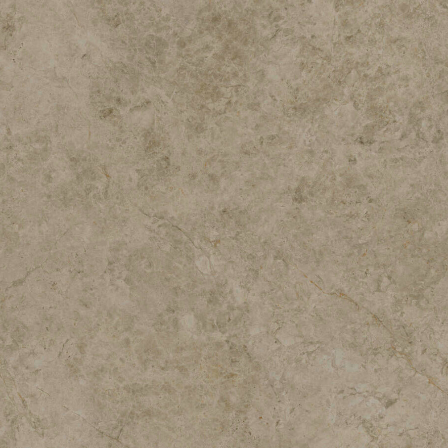 Milky base stone with muted sage and mossy tones, featuring lively aggregates and rust veins for depth.