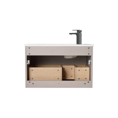 Thun 30″ Vanity With Droplet-Shaped Basin (LED Illuminated)