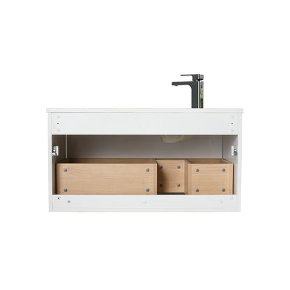 Thun 36″ Vanity With Droplet-Shaped Basin (LED Illuminated)