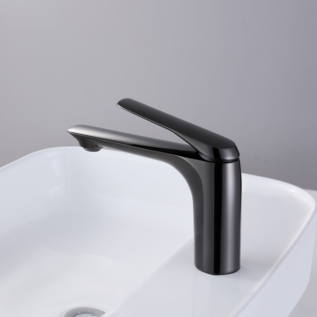 F050  Single Hole Basin Faucet with Pop Up (Matte Black)
