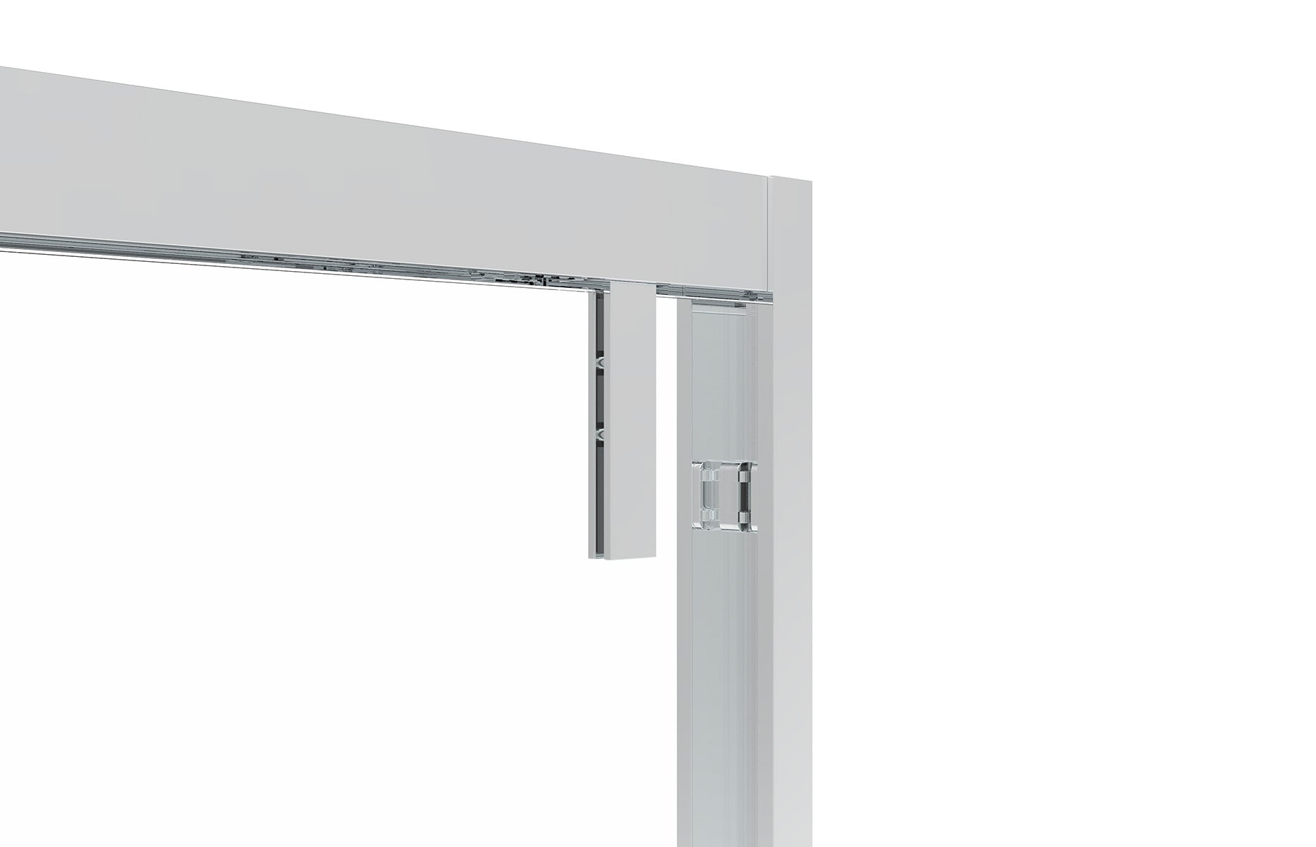 48" AC23 series Shower Door with Klearteck Treatment (3/8" Thickness) (Chrome)