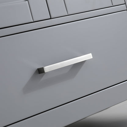 24" V9008 Vanity & Quartz Countertop Combo (Matte Grey)