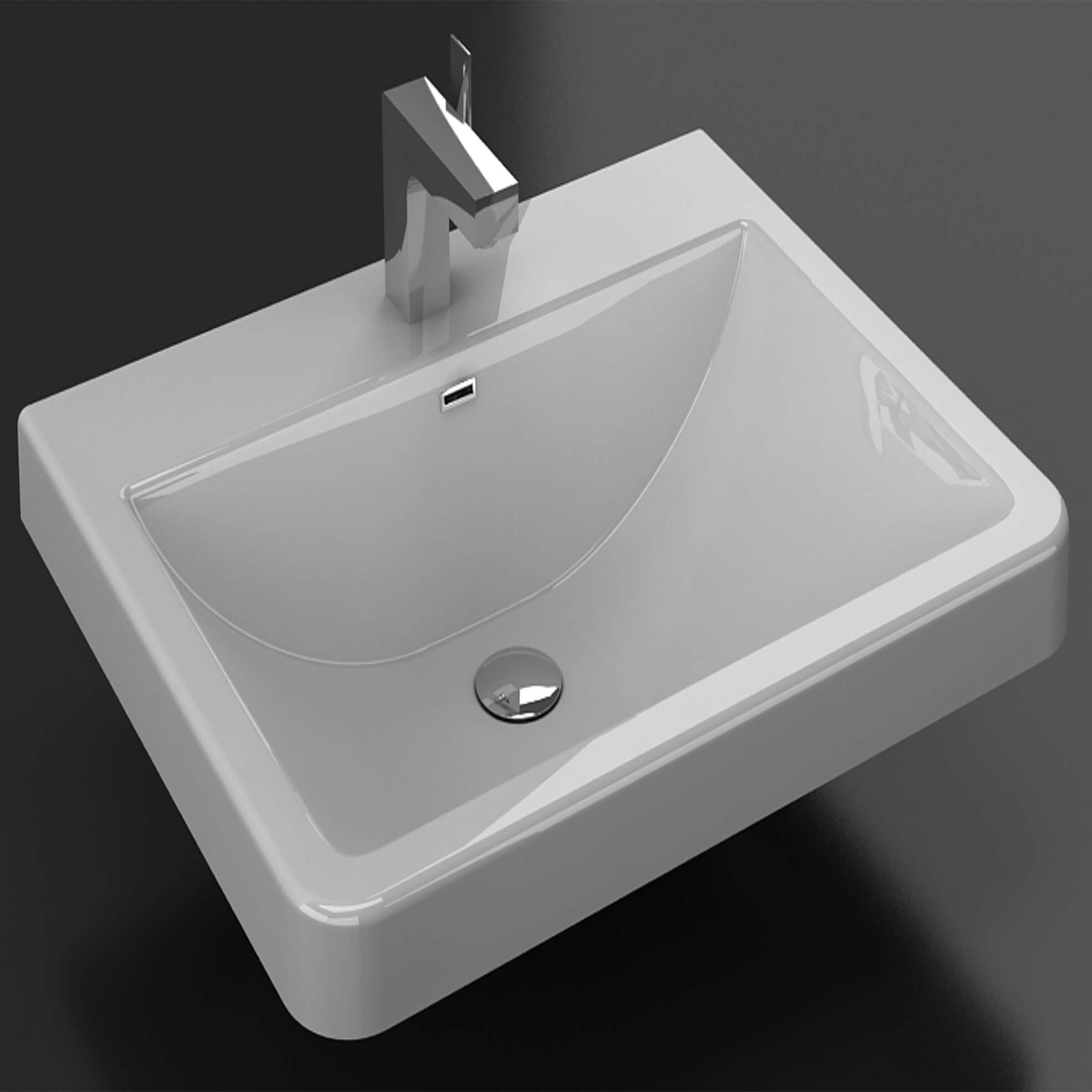 Acrylic Top-Mount Basin – 26×21 – A10 2621 02