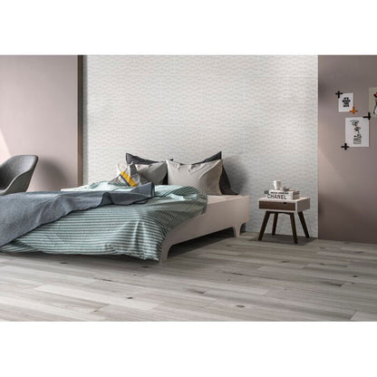 Adella Viso White Ceramic Tile - Textured