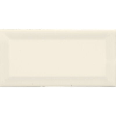 Almond Glossy 3X6 Beveled