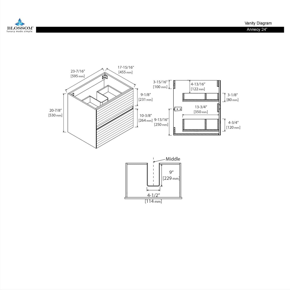 Annecy 24″ Vanity