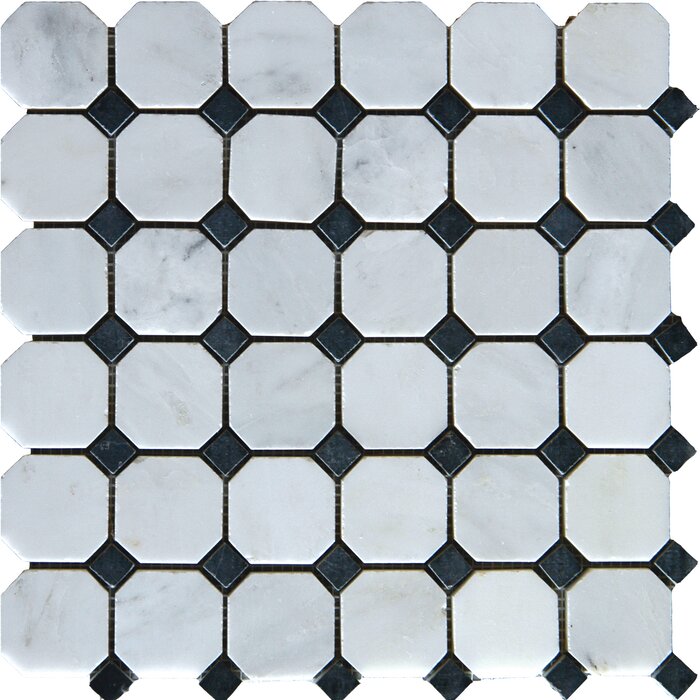 Arabescato Carrara Octagon Mosaic