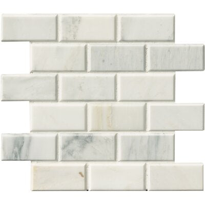 Arabescato Carrara 2X4 Mosaic