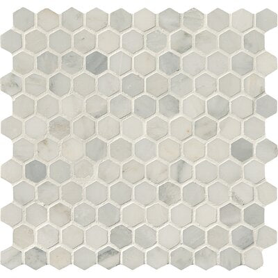 Arabescato Carrara Hexagon Mosaic