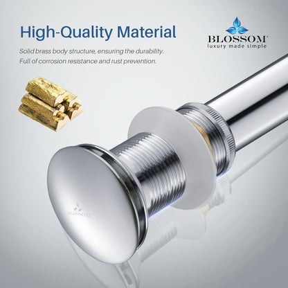 1-1/4″ Brass Pop up with NO Overflow – BA02 002