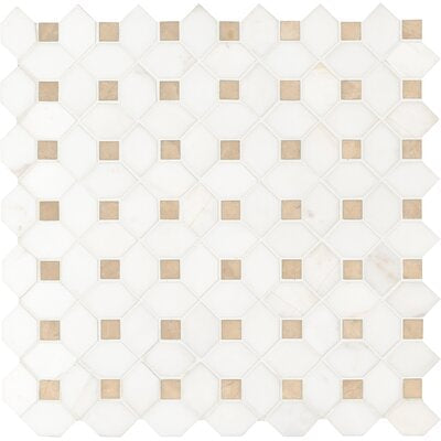 Bianco Dolomite Crema Dotty Mosaic
