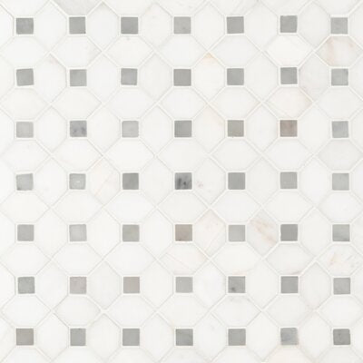 Bianco Dolomite Dotty Mosaic