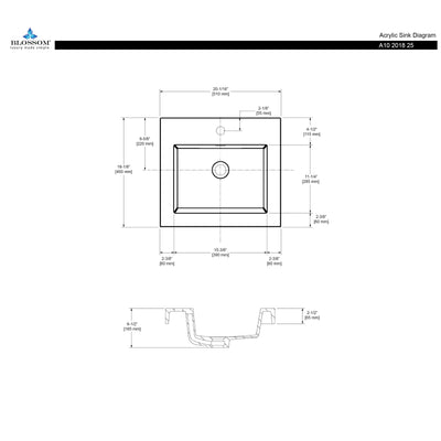 Acrylic Top-Mount Basin 20×18  - Shop at Home Craft Studio - 3