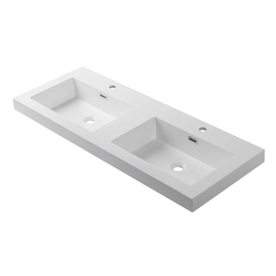 Acrylic Top-Mount Double Basins 48×18  - Shop at Home Craft Studio - 1