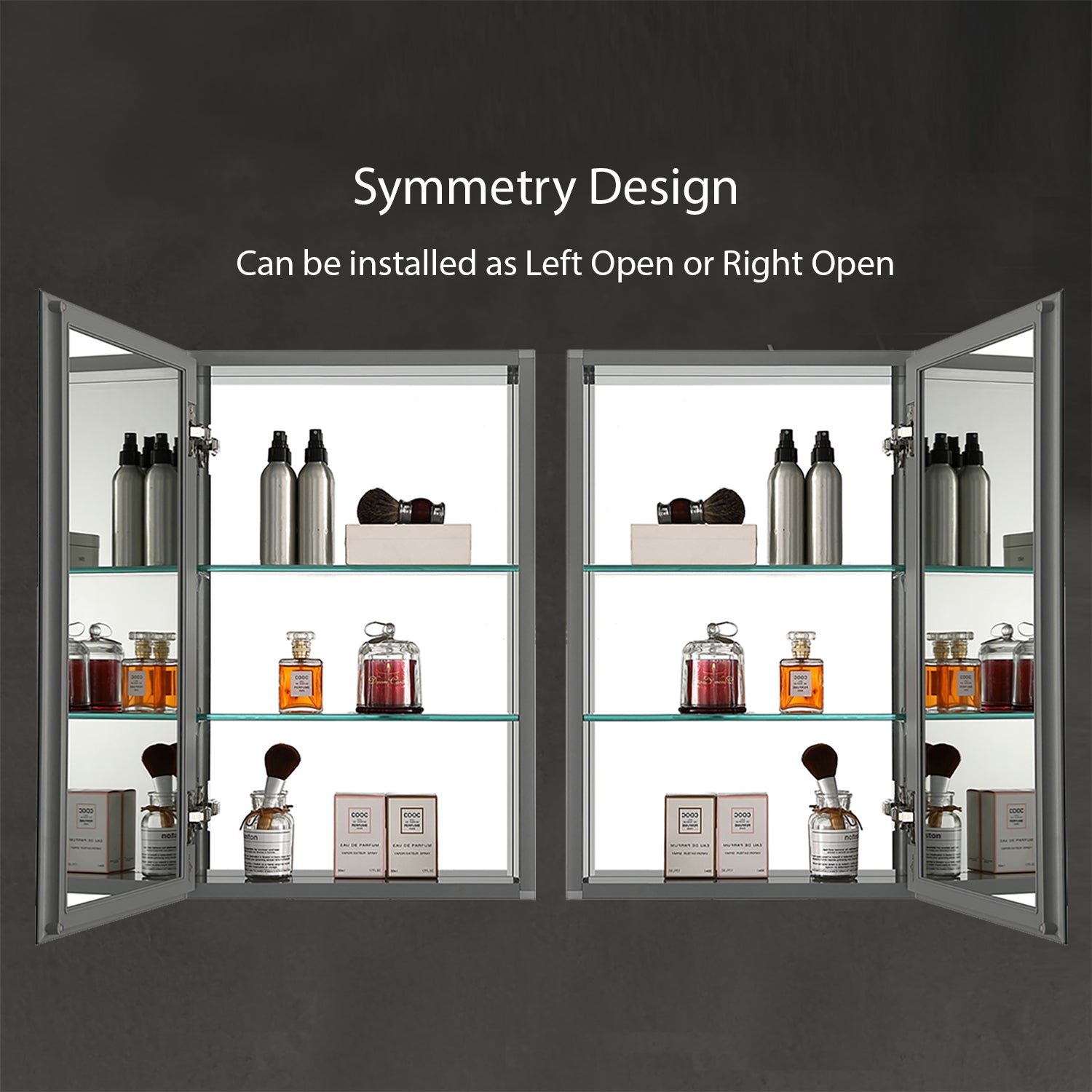 Aluminum Medicine Cabinet with Mirror – MC8 1526  - Shop at Home Craft Studio - 5