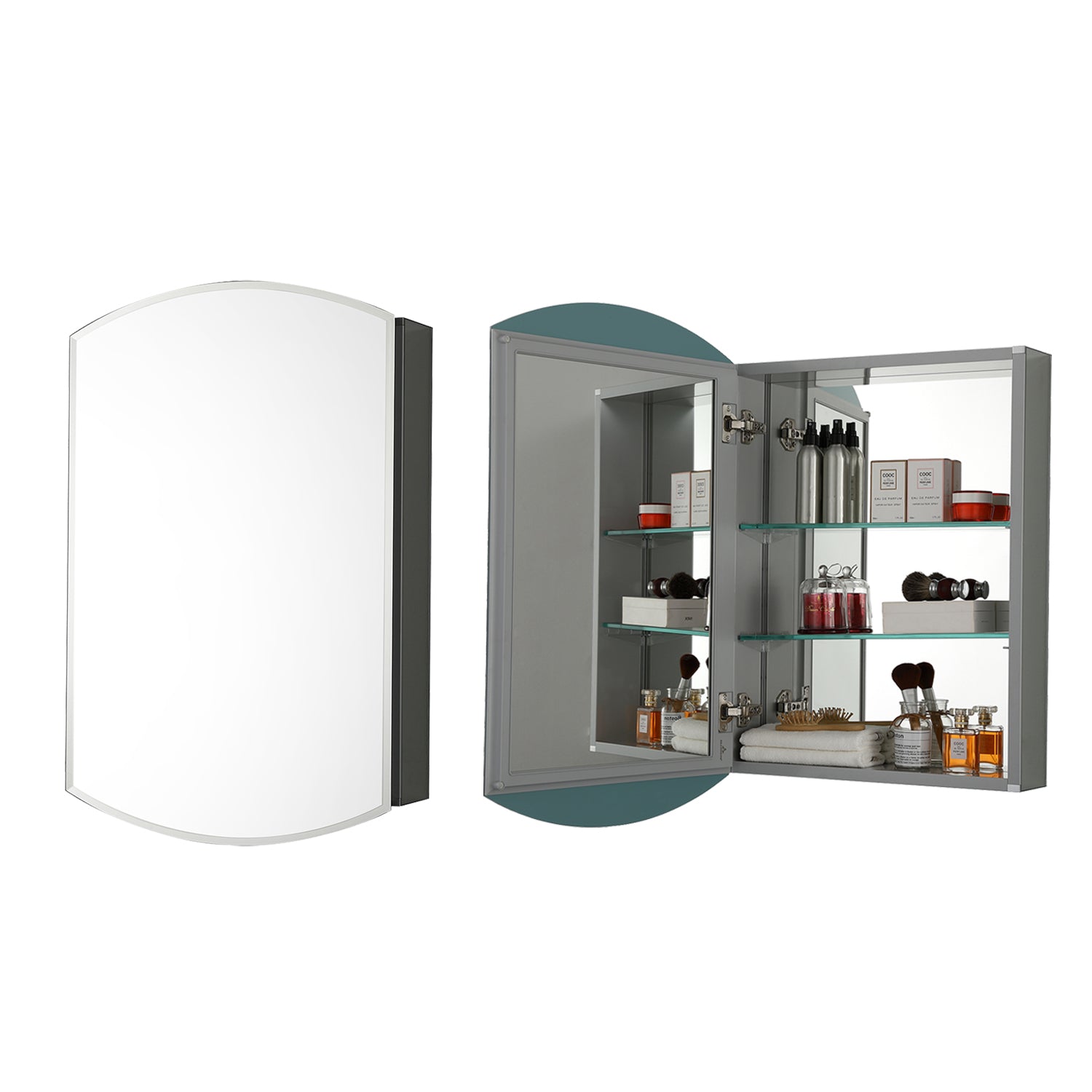 Aluminum Medicine Cabinet with Mirror – MC8 2031  - Shop at Home Craft Studio - 1
